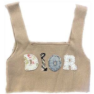 Embroidered tank top